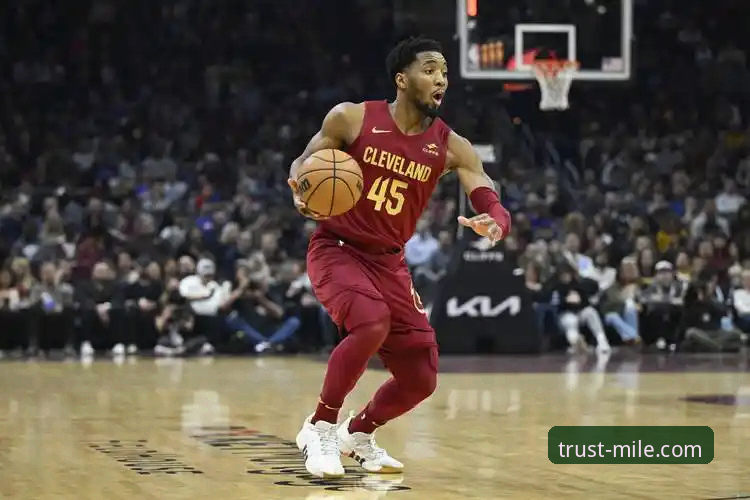 米乐娱乐平台 米切尔42分引领骑士险胜,米乐体育平台解析东部季后赛卡位战最新动态